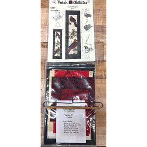 Patch Abilities MM11 Cardinals Wall Hanging 6" x 22" Fabric, Embellishments